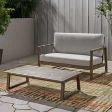 Load image into Gallery viewer, Belgian - Loveseat &amp; Coffee Table Set With Water Resistant Cushions

