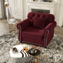 Load image into Gallery viewer, Upholstered Sofa With Nailhead Trim And Rolled Armrests
