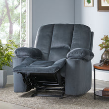 Load image into Gallery viewer, Luxurious Manual Recliner Chair With Skin-Friendly Fabric And Dual Cup Holders
