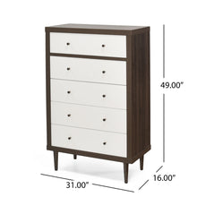 Load image into Gallery viewer, Nystrom - Mid Century Modern 5 Drawer Dresse
