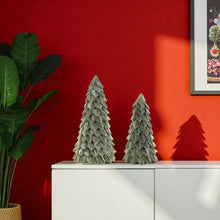 Load image into Gallery viewer, Fabric Trees Tabletop Sculpture (Set of 2) - Green
