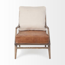 Load image into Gallery viewer, And Brown Leather Arm Chair - Beige / Brown
