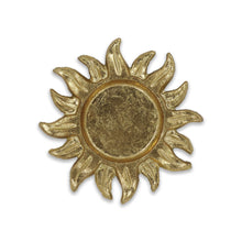 Load image into Gallery viewer, 7" Sunburst Cast Iron Handmade Vanity Tray - Gold
