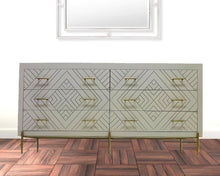 Load image into Gallery viewer, Solid Wood Six Drawer Double Dresser - Ivory
