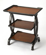 Load image into Gallery viewer, Manufactured Wood Rectangular End Table With Two Shelves - Cherry

