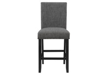 Load image into Gallery viewer, 26" Wood Counter Height Bar Chairs (Set of 2) - Gray / Black
