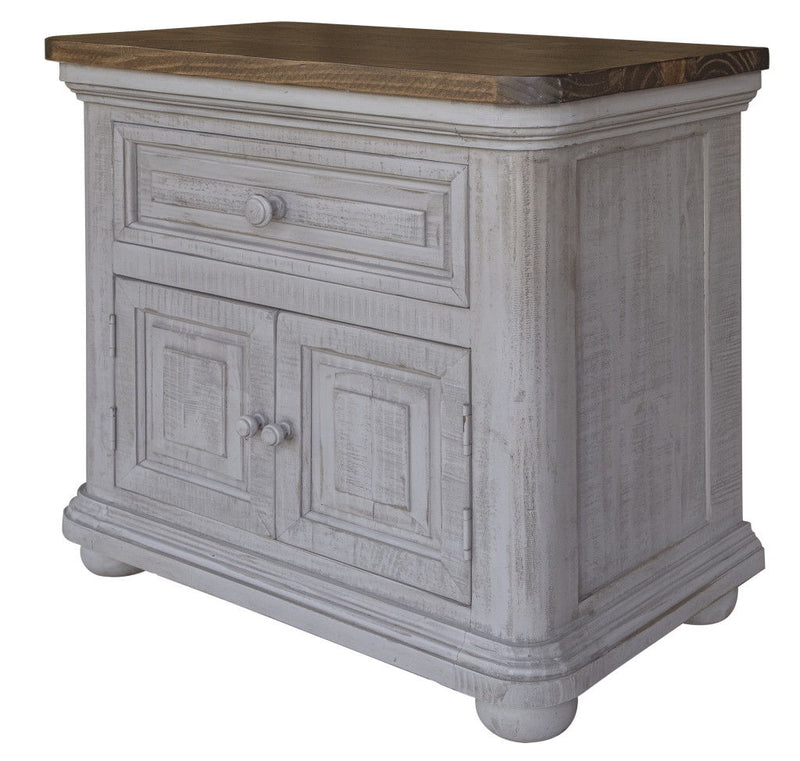 28" x 16.3" x 26.5" One Drawer Nightstand - Gray