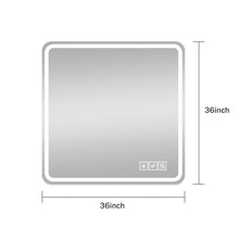Load image into Gallery viewer, LED Bathroom Mirror, Anti Explosion Glass, Rust Resistant, Anti Fog, Tri Color
