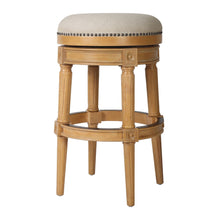 Load image into Gallery viewer, Rustic Elegance Backless Swivel Stool
