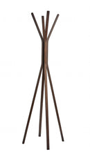 Load image into Gallery viewer, 68" Wood Four Hook Freestanding Coat Rack - Brown
