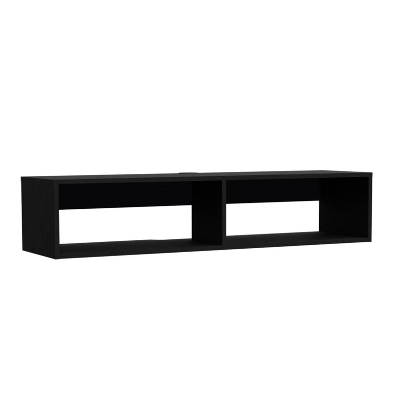 48" Floating Mount Entertainment Center - Black