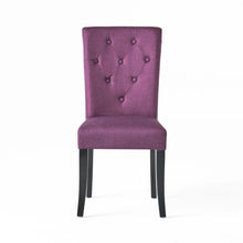 Load image into Gallery viewer, Upholstered Dining Chairs, Fabric Side Chairs, For Dining Room, Kitchen And Living Room (Set of 2) - Dark Purple
