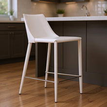 Load image into Gallery viewer, Steel Low Back Counter Height Bar Chair - White
