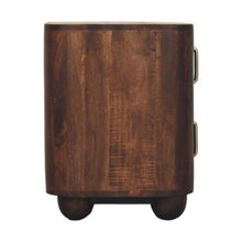 Load image into Gallery viewer, 21" Solid Wood Distressed Two Drawer Nightstand - Brown
