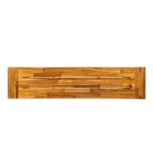 Load image into Gallery viewer, Outdoor Dining Bench, Patio Backless Bench - Teak / Black
