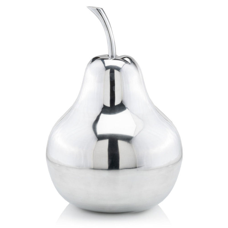 Buffed Decorative Pear Tabletop Sculpture (354643) - Silver