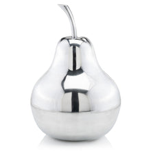 Load image into Gallery viewer, Buffed Decorative Pear Tabletop Sculpture (354643) - Silver
