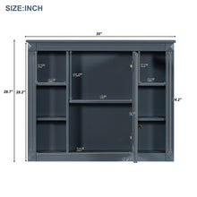 Load image into Gallery viewer, Wall Mounted Bathroom Storage Cabinet With Mirror, Cabinet With 6 Open Shelves And Adjustable Interior

