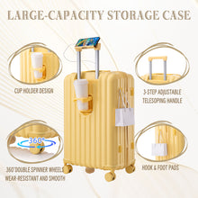 Load image into Gallery viewer, 20" / 24" / 28" 3 Pieces / Set Spinner Wheel Luggage, Carry On Suitcase, With Cup Holder &amp; USB Port &amp; Phone Holder
