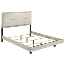Load image into Gallery viewer, Strout - Queen Panel Bed With Upholstered Headboard - Rustic
