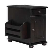 Load image into Gallery viewer, Vintage Flip Top Side Table With USB Ports

