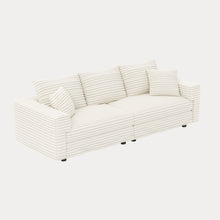 Load image into Gallery viewer, 4 Seat Sofa, Modern Comfy Upholstered Sofa Cloud Couch, Deep Seat Couches With Soft Pillows
