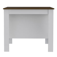 Load image into Gallery viewer, 41" Kitchen Island With Storage - Brown / White
