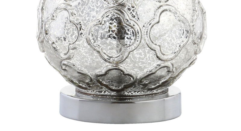 26'' Novelty Table Lamps With Drum Shades (Set of 2) - Silver