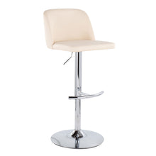 Load image into Gallery viewer, Toriano - Contemporary Adjustable Barstool With Swivel &amp; Rounded T Footrest (Set of 2)
