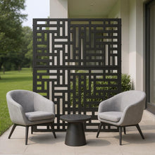 Load image into Gallery viewer, Three Panel Screen Room Divider (720022) - Black
