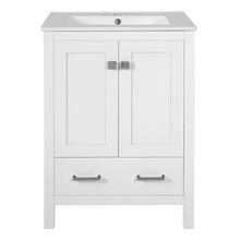 Load image into Gallery viewer, Bathroom Vanity With Integrated Undermount Ceramic Sink, 2 Doors And 1 Drawer, Soft Close Hinges
