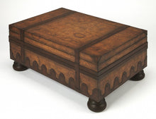 Load image into Gallery viewer, Old World Vintage Style Map Coffee Table - Light Brown
