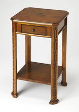 Load image into Gallery viewer, Ash Manufactured Wood Rectangular End Table With Drawer And Shelf - Medium Brown And Olive
