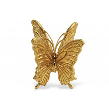 Load image into Gallery viewer, Double Butterfly Sculpture - Gold / Butter
