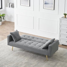Load image into Gallery viewer, Teddy Fleece Sofa Bed With Luxurious Throw Pillows
