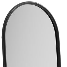 Load image into Gallery viewer, 71" Solid Wood Arch Freestanding Framed Full Length Mirror - Black
