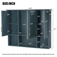 Load image into Gallery viewer, Modern Wall Mounted Medicine Cabinet With Adjustable Shelves, Soft Close Doors, High Define Mirror
