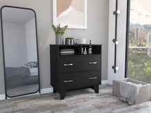 Load image into Gallery viewer, Two Drawer Dresser - Black

