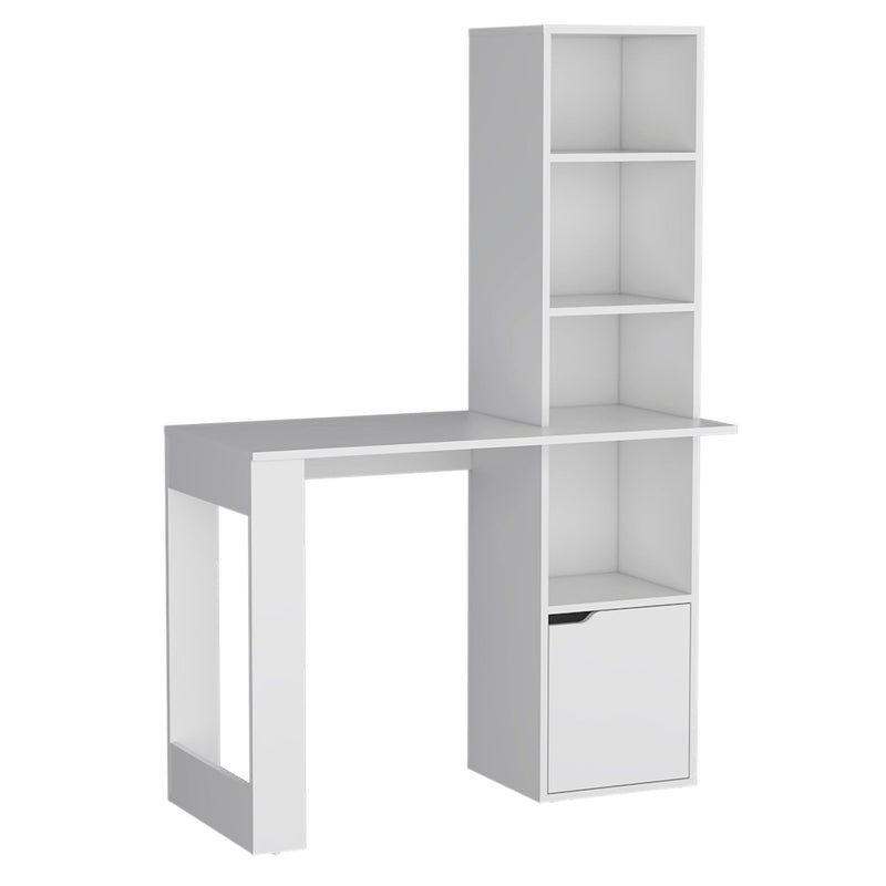Computer Desk With Hutch (733303) - White