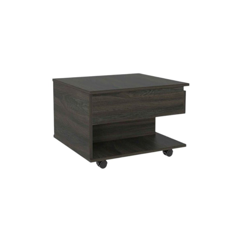 Wood Lift Top Wheel Coffee Table - Espresso