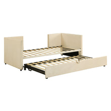 Load image into Gallery viewer, Twin Size Upholstered Daybed With Pop Up Trundle
