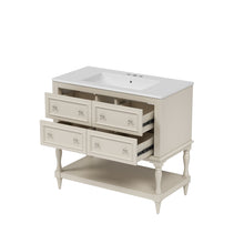 Load image into Gallery viewer, Bathroom Vanity Cabinet With Undermount Sink, 4 Drawer Set
