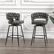 Load image into Gallery viewer, Bar Stool 360 Swivel With Back Footrest
