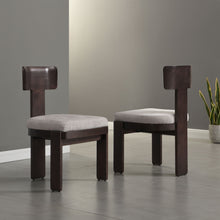 Load image into Gallery viewer, Upholstered Dining Fabric Side Chairs (Set of 2)
