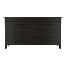 Load image into Gallery viewer, Six Drawer Double Dresser (737987) - Black
