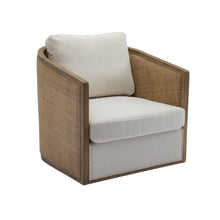Load image into Gallery viewer, Barrel, Comfy Round Accent Sofa Chair With 360 Degree Swivel, Leisure Arm
