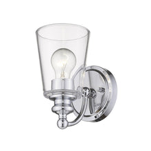 Load image into Gallery viewer, One Light Glass Shade Wall Sconce - Silver
