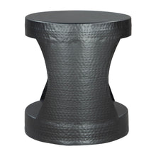 Load image into Gallery viewer, 20" Iron Round Floor Shelf End Table - Black
