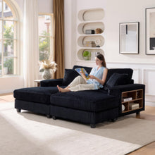 Load image into Gallery viewer, Convertible Sectional Sofa, Sleeper Oversized Living Room Lounge
