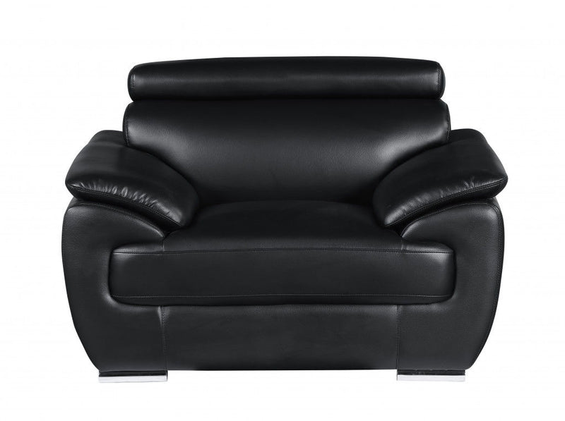 Captivating Leather Chair - Black